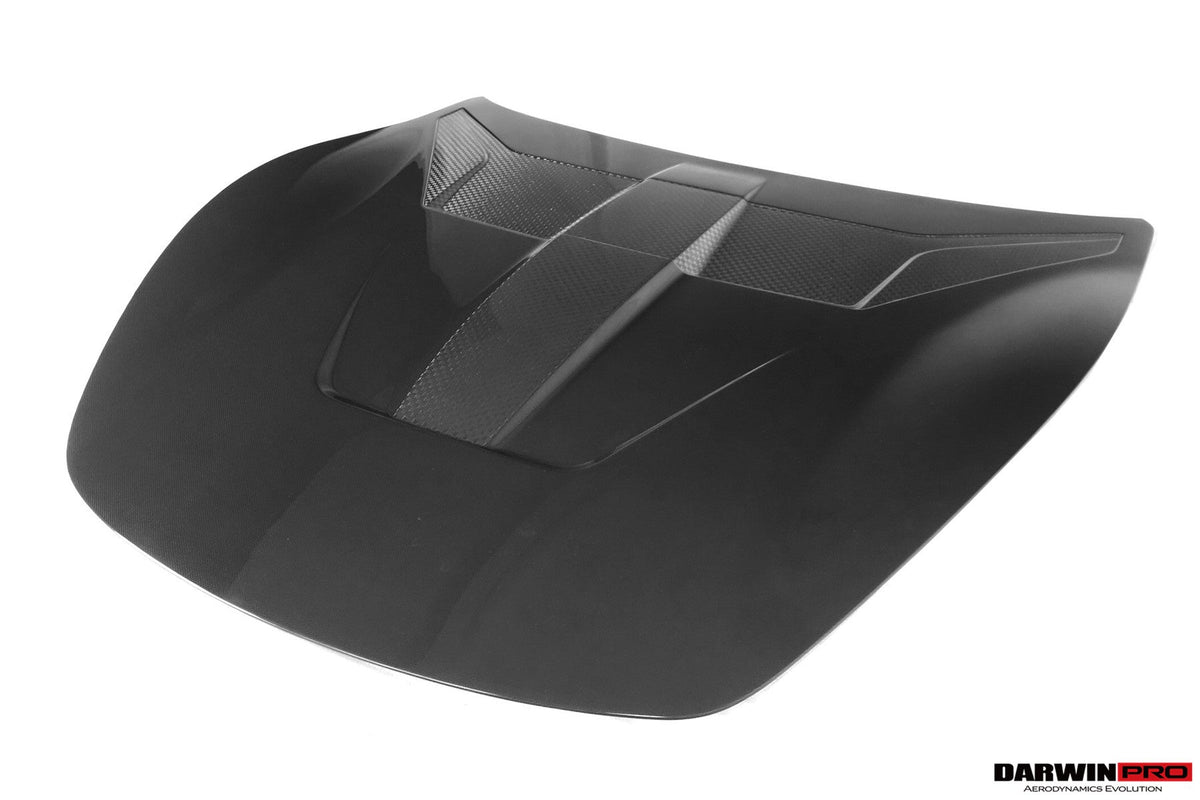 2020-UP Ferrari Roma Carbon Fiber Hood DarwinPRO (BKSS Design) (1X1CF9513BKSS-H)