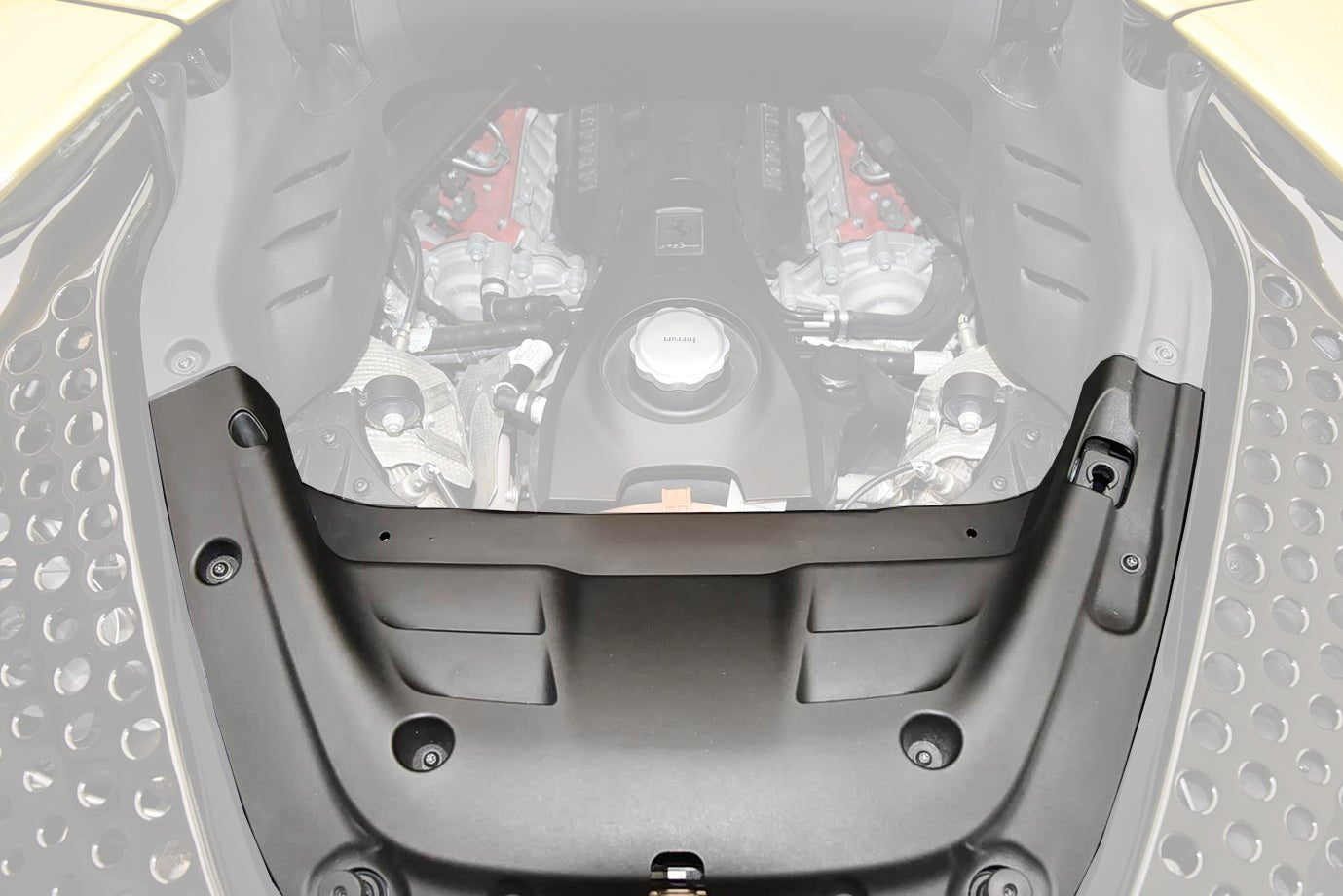 DarwinPRO 2021 - UP Ferrari SF90 Spider OE Style Autoclave Carbon Fiber Engine Bay Interior (1 Piece) - 1