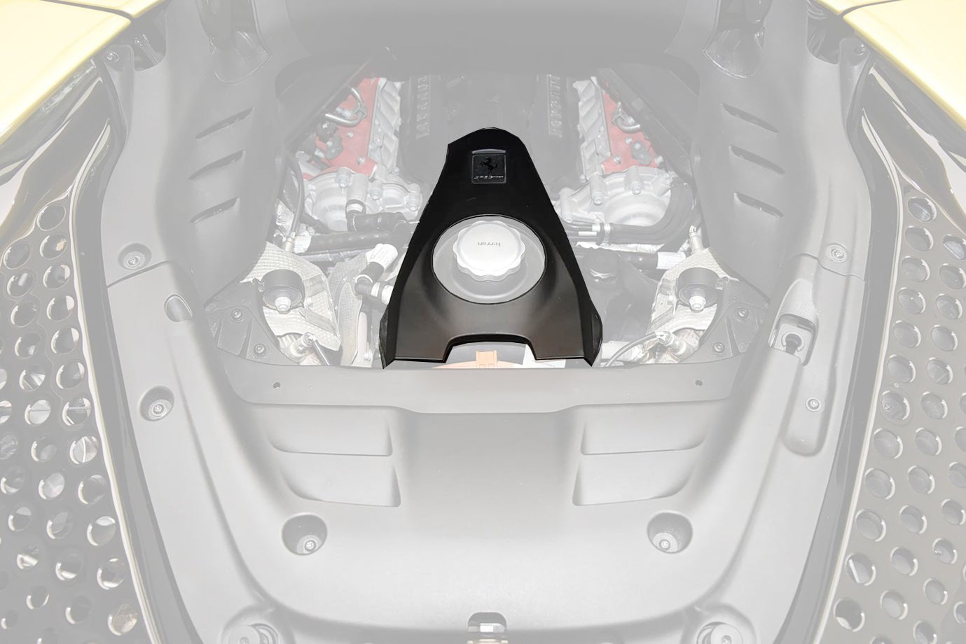 DarwinPRO 2021 - UP Ferrari SF90 Spider OE Style Autoclave Carbon Fiber Coolant Tank Cover Replacement - 1