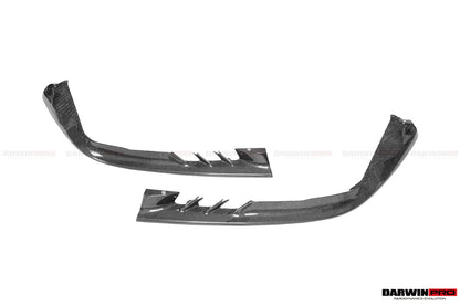DarwinPRO 2020-UP Ferrari SF90 Stradale OE Style Autoclave Carbon Fiber Front Bumper Side Splitter