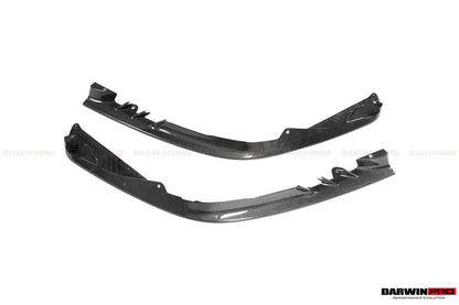 DarwinPRO 2020-UP Ferrari SF90 Stradale OE Style Autoclave Carbon Fiber Front Bumper Side Splitter