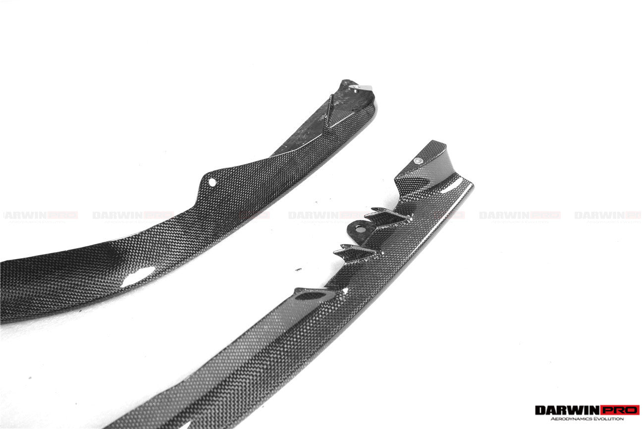 DarwinPRO 2020-UP Ferrari SF90 Stradale OE Style Autoclave Carbon Fiber Front Bumper Side Splitter