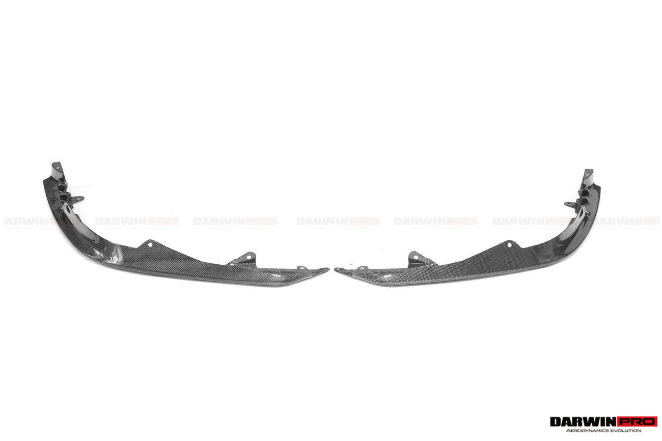 DarwinPRO 2020-UP Ferrari SF90 Stradale OE Style Autoclave Carbon Fiber Front Bumper Side Splitter
