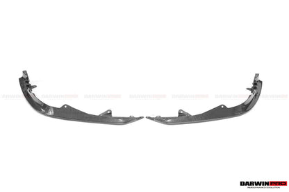 DarwinPRO 2020-UP Ferrari SF90 Stradale OE Style Autoclave Carbon Fiber Front Bumper Side Splitter