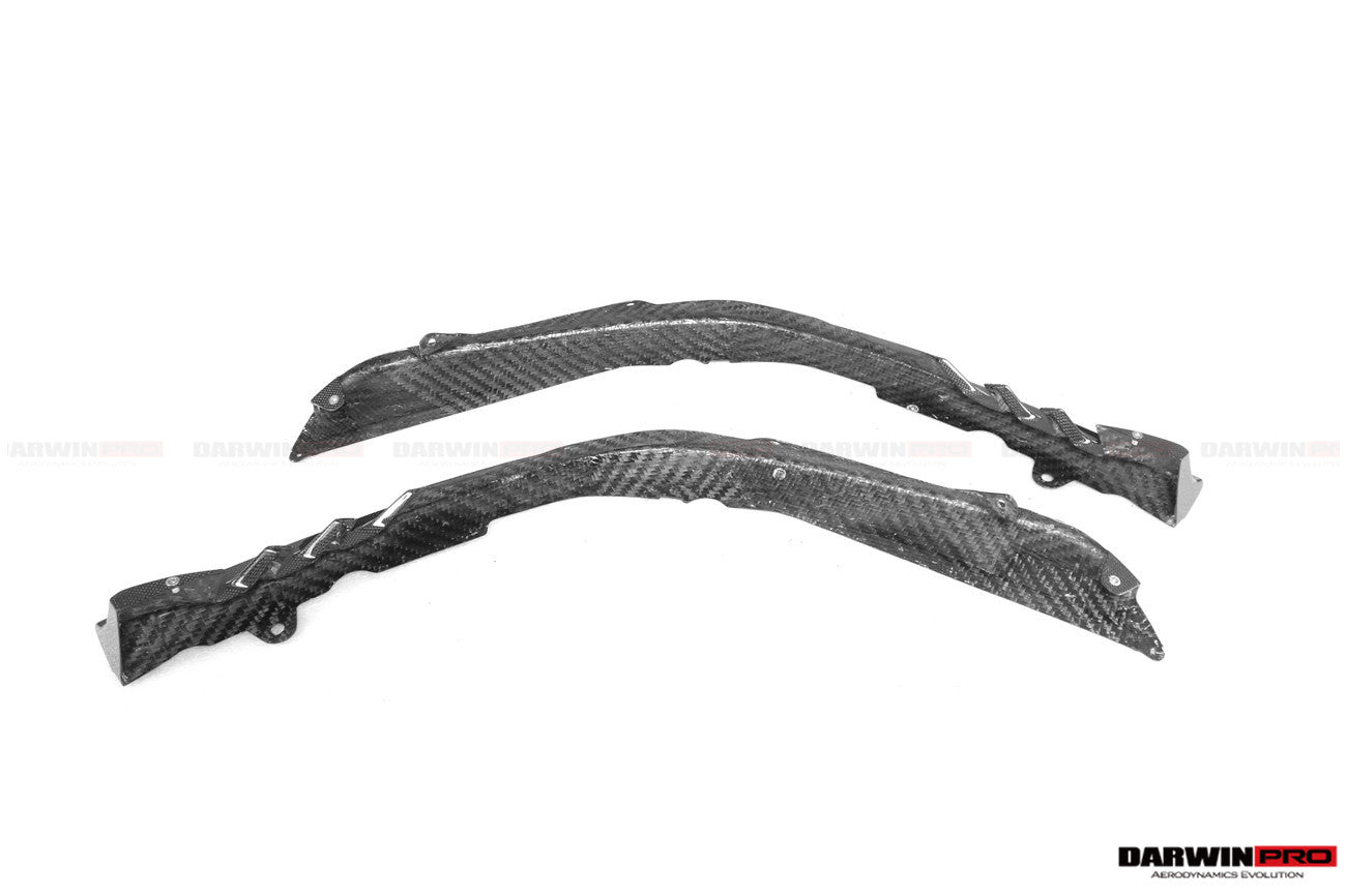 DarwinPRO 2020-UP Ferrari SF90 Stradale OE Style Autoclave Carbon Fiber Front Bumper Side Splitter