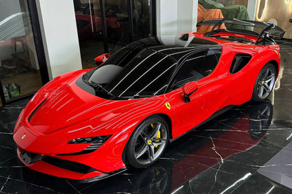 Alerón de fibra de carbono autoclave DarwinPRO para Ferrari SF90XX (modelos 2020-UP) (solo compatible con SF90 Stradale con alerón de maletero Assetto Fiorano)