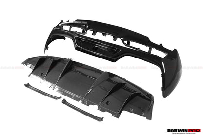 DarwinPRO 2022-UP Ferrari 296 GTB & GTS (Type F171) OE Style Carbon Fiber Rear Bumper w/ Diffuser