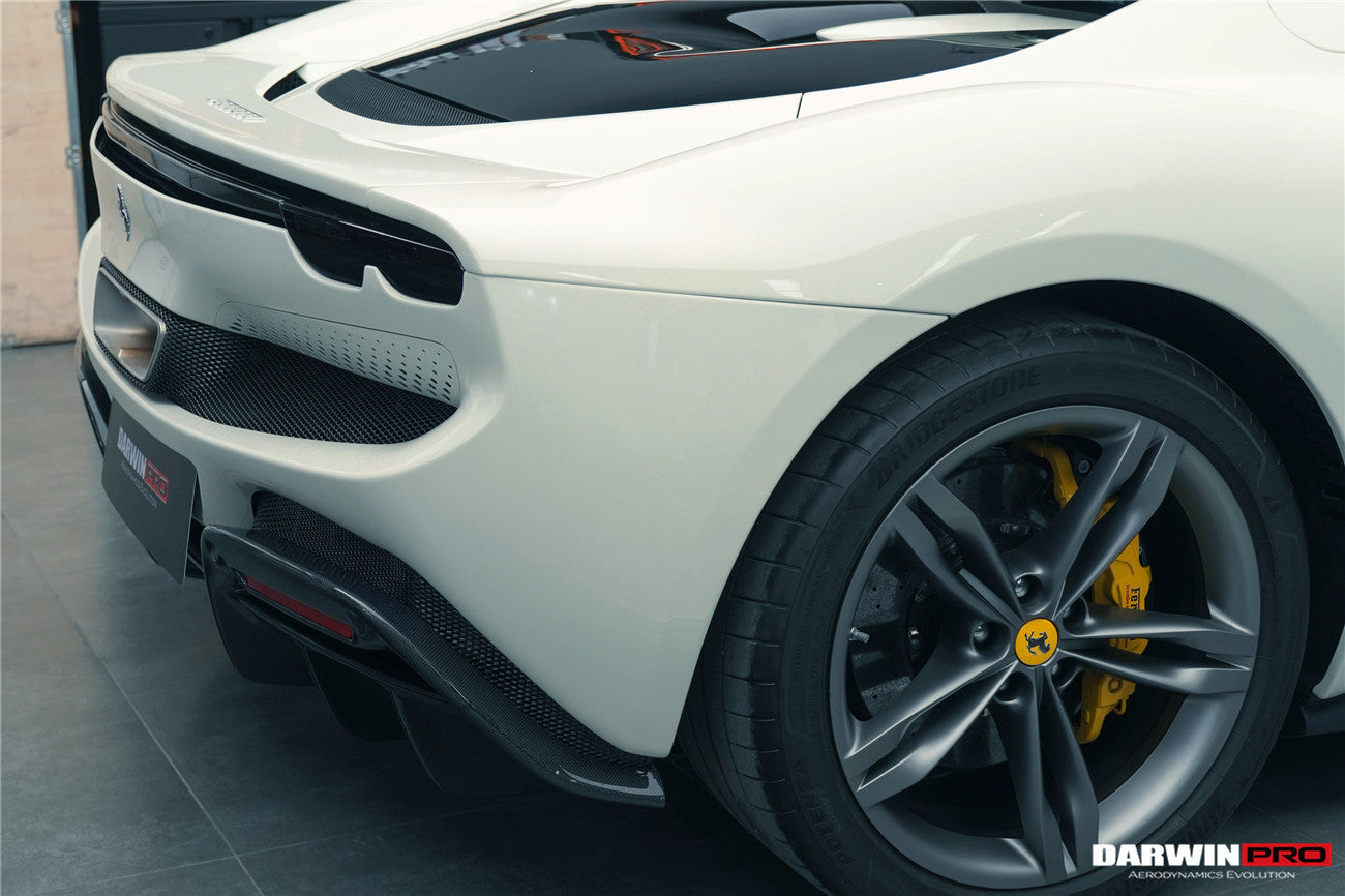 DarwinPRO 2022-UP Ferrari 296 GTB & GTS (Type F171) OE Style Carbon Fiber Rear Bumper w/ Diffuser