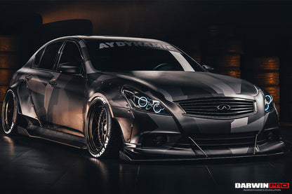 Guardabarros anchos DarwinPRO 2010-2013 Infiniti G25 G37 Sedán estilo BKSS