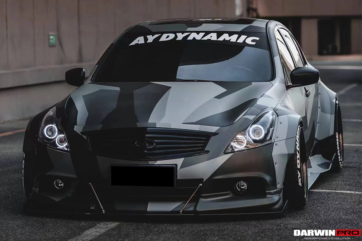 Guardabarros anchos DarwinPRO 2010-2013 Infiniti G25 G37 Sedán estilo BKSS