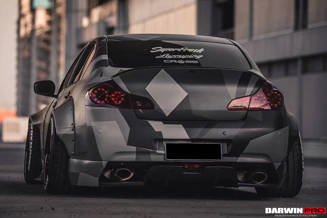 Guardabarros anchos DarwinPRO 2010-2013 Infiniti G25 G37 Sedán estilo BKSS