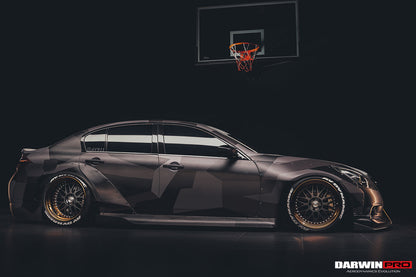 DarwinPRO BKSS Style Side Skirts | 2010-2013 Infiniti G25 G37 Sedan