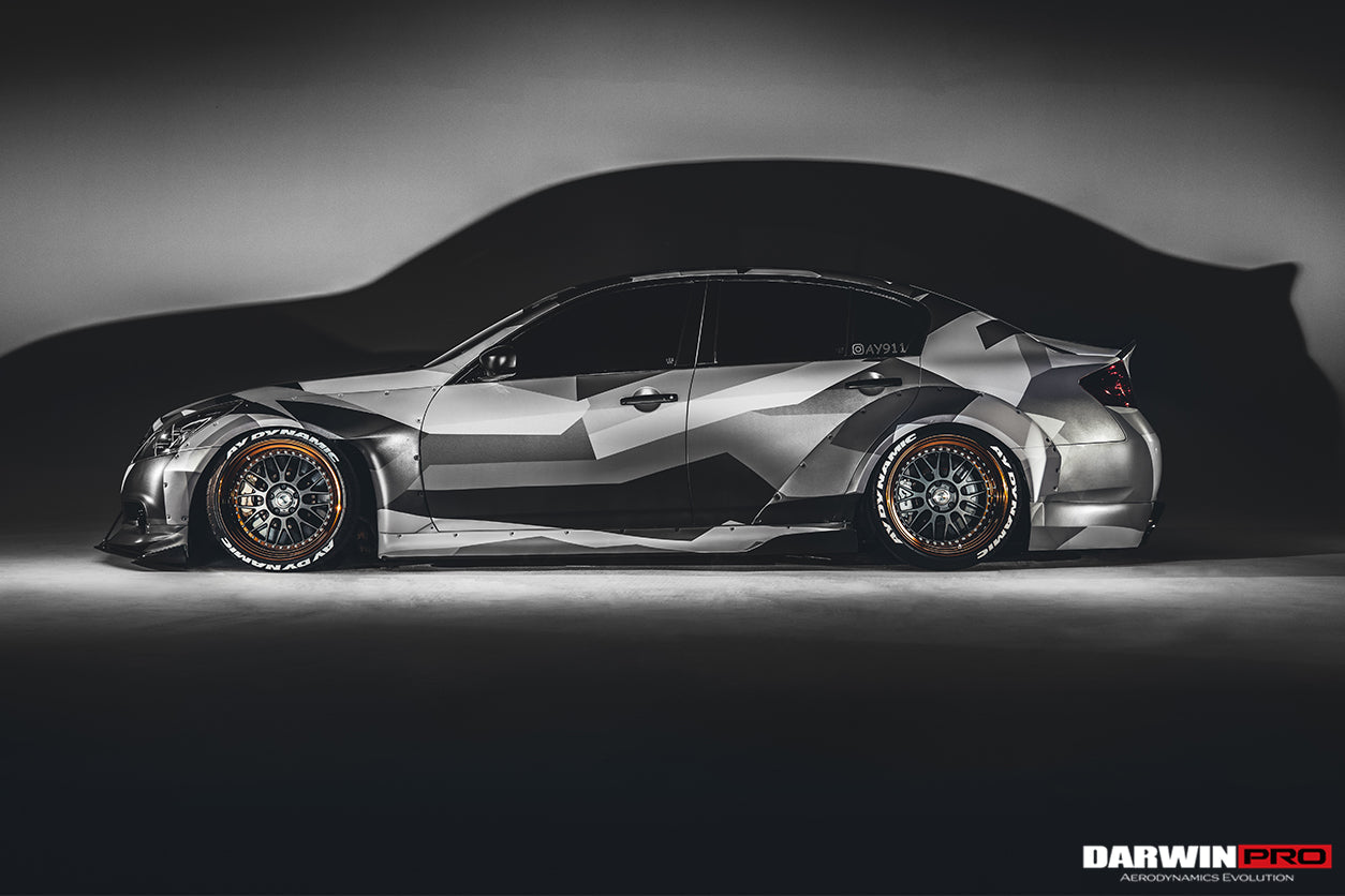DarwinPRO BKSS Style Side Skirts | 2010-2013 Infiniti G25 G37 Sedan