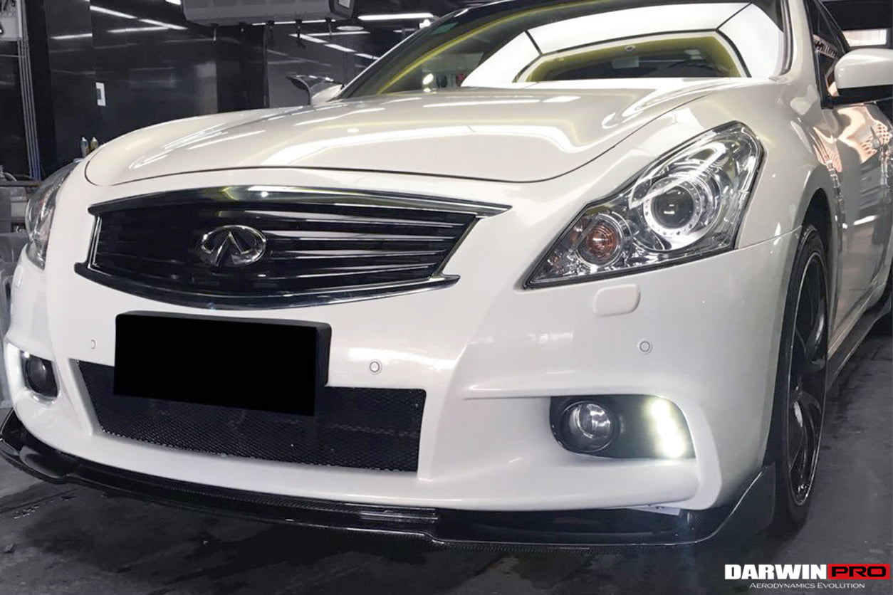 DarwinPRO EU Style Carbon Fiber Front Lip | 2010-2013 Infiniti G25 G37 Sedan