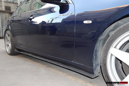 DarwinPRO 2007-2013 Infiniti G35 & G37 Sedan BS Style Carbon Fiber Side Skirts Under Board