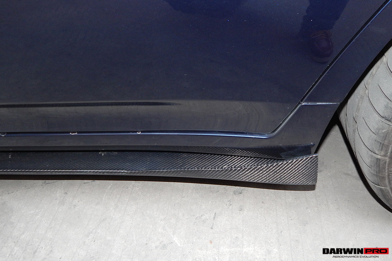 DarwinPRO 2007-2013 Infiniti G35 & G37 Sedan BS Style Carbon Fiber Side Skirts Under Board