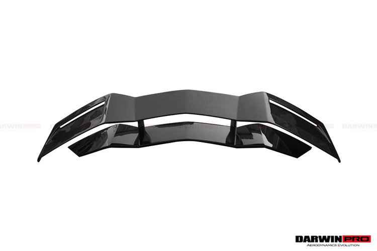 DarwinPRO 2011-2022 Lamborghini Aventador LP700 LP750 LP740 LP720 LP780 Coupe & Roadster BKSS Style Carbon Fiber Trunk Spoiler Wing