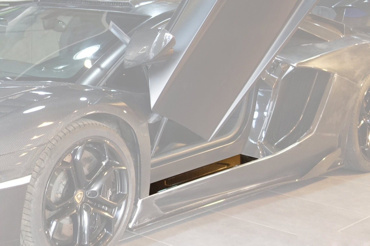 DarwinPRO Carbon Fiber Door Still Plate Caps | 2011-2016 Lamborghini Aventador LP700 Coupe