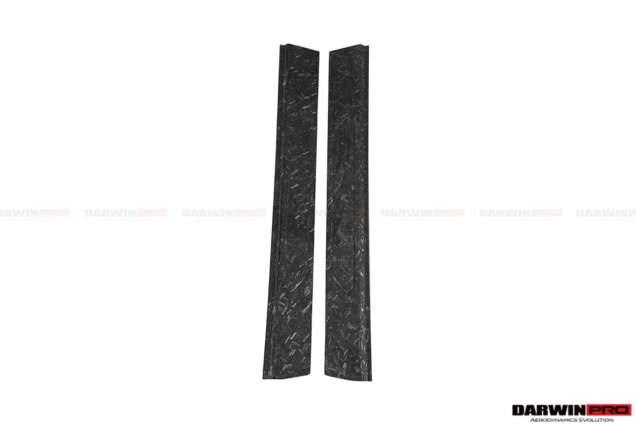DarwinPRO Carbon Fiber Door Still Plate Caps | 2011-2016 Lamborghini Aventador LP700 Coupe