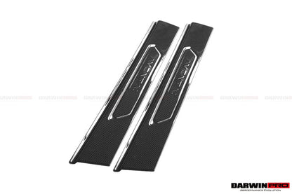 DarwinPRO Carbon Fiber Door Still Plate Caps | 2011-2016 Lamborghini Aventador LP700 Coupe