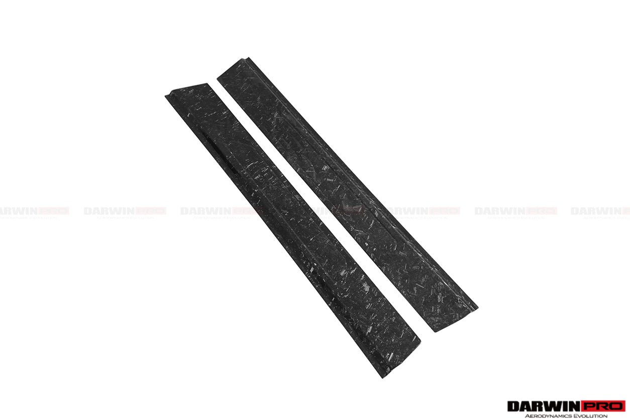 DarwinPRO Carbon Fiber Door Still Plate Caps | 2011-2016 Lamborghini Aventador LP700 Coupe