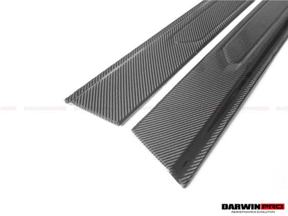 DarwinPRO Carbon Fiber Door Still Plate Caps | 2011-2016 Lamborghini Aventador LP700 Coupe