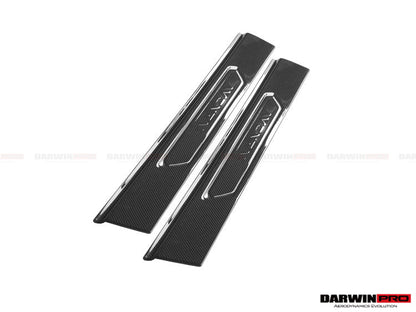 DarwinPRO Carbon Fiber Door Still Plate Caps | 2011-2016 Lamborghini Aventador LP700 Coupe