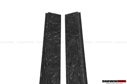 DarwinPRO Carbon Fiber Door Still Plate Caps | 2011-2016 Lamborghini Aventador LP700 Coupe