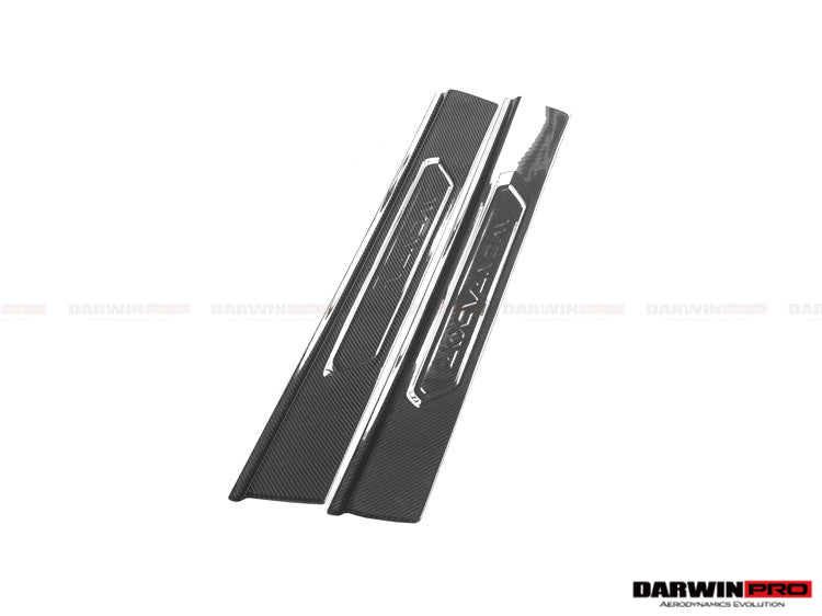 DarwinPRO Carbon Fiber Door Still Plate Caps | 2011-2016 Lamborghini Aventador LP700 Coupe