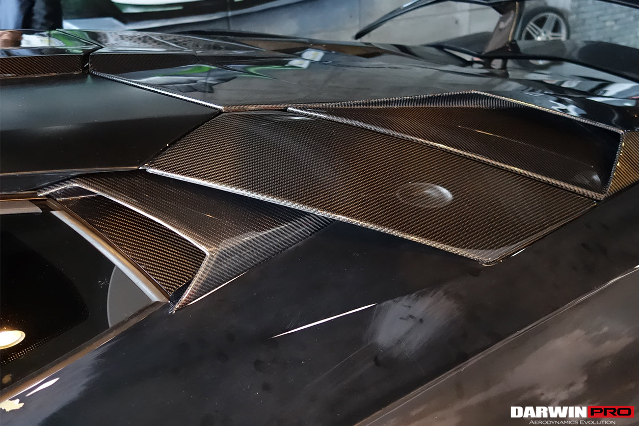 DarwinPRO 2011-2016 Lamborghini Aventador LP700 Coupe Roadster Carbon Fiber Engine Air Intakes