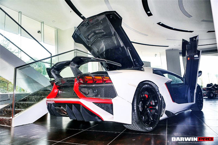 DarwinPRO 2011-2016 Lamborghini Aventador LP700 Coupe BKSS Style Carbon Fiber Engine Trunk