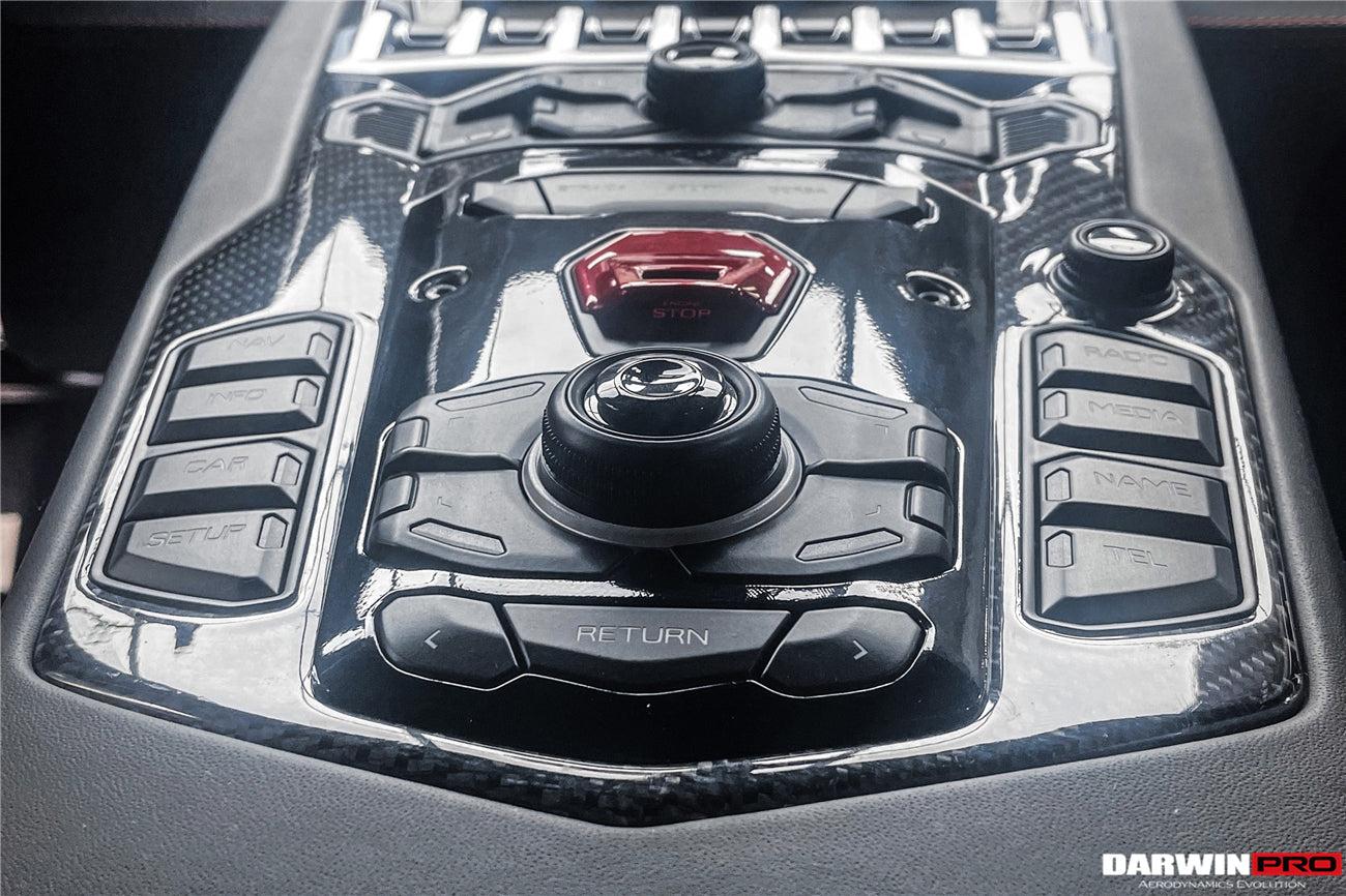 DarwinPRO 2011-2016  Lamborghini Aventador LP700 Coupe Roadster Dry Carbon Fiber Centre Console Surround Replacement