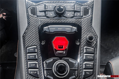 DarwinPRO 2011-2016  Lamborghini Aventador LP700 Coupe Roadster Dry Carbon Fiber Centre Console Surround Replacement