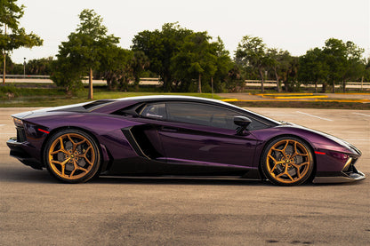 Tomas de aire traseras de fibra de carbono DarwinPRO 2011-2016 Lamborghini Aventador LP700 Coupé y Roadster estilo BKSS