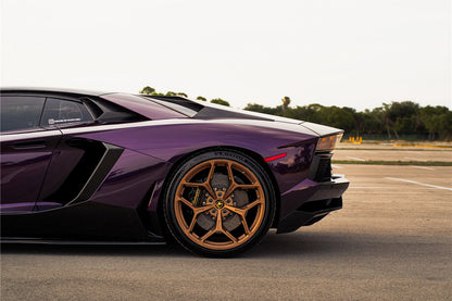Tomas de aire traseras de fibra de carbono DarwinPRO 2011-2016 Lamborghini Aventador LP700 Coupé y Roadster estilo BKSS