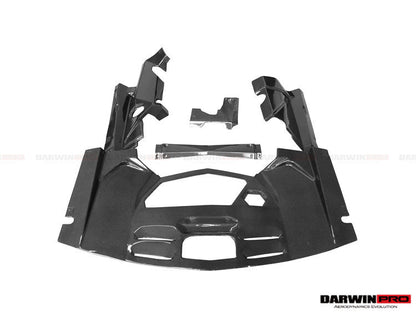 DarwinPRO Carbon Fiber Engine Bay Cover Interior Replacement | 2011-2016 Lamborghini Aventador LP700 Coupe
