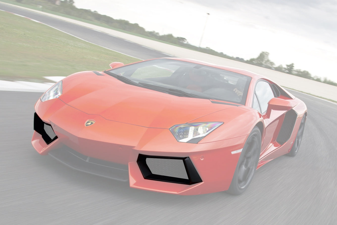 DarwinPRO 2011-2016 Lamborghini Aventador LP700 Coupe Roadster Carbon Fiber Front Bumper Grille
