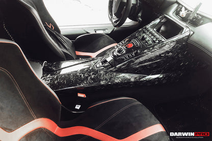 DarwinPRO 2011-2016 Lamborghini Aventador LP700 LP720 LP750 SV Coupe Roadster Dry Carbon Fiber Center Console Panel Replacement