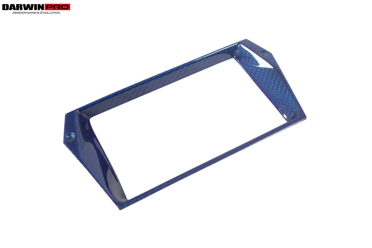 DarwinPRO 2011-2016 Lamborghini Aventador LP700 LP720 LP750 SV OE Style Carbon Fiber Navigation Screen Trim Replacement (2PCS)