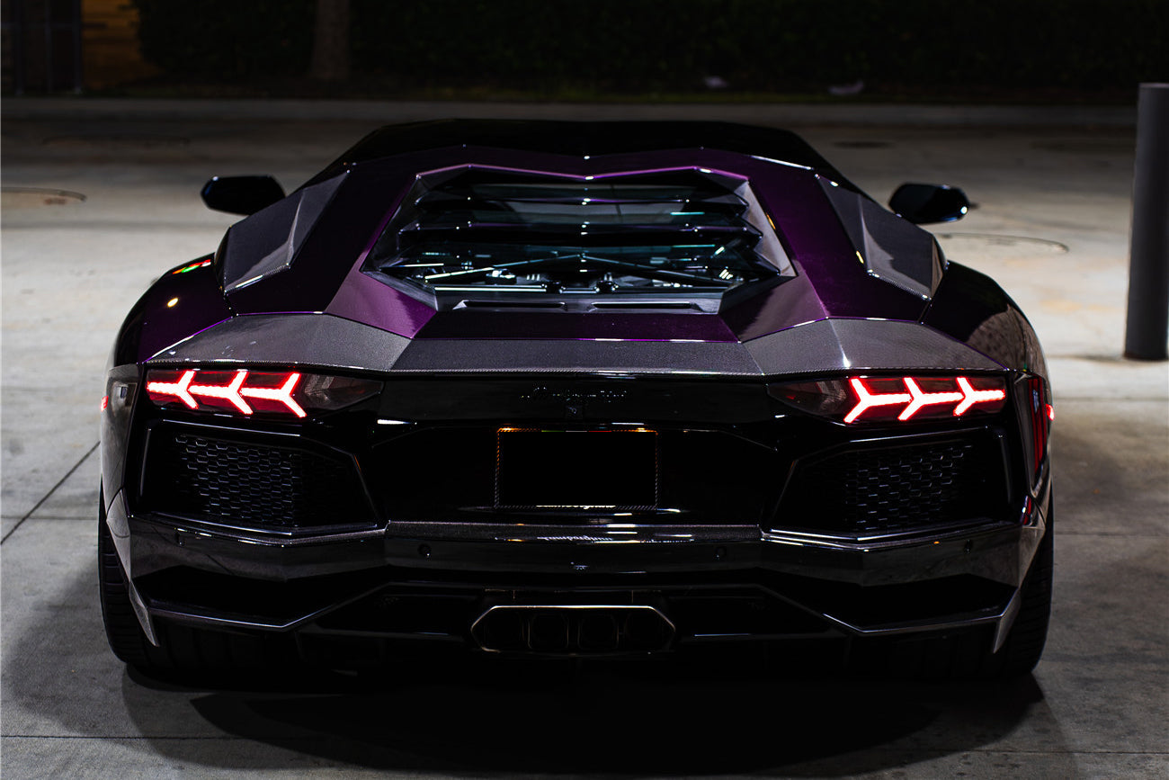 DarwinPRO 2011-2022 Lamborghini Aventador LP700 LP750 LP740 LP720 LP780 Coupe & Roadster Carbon Fiber Trunk Spoiler