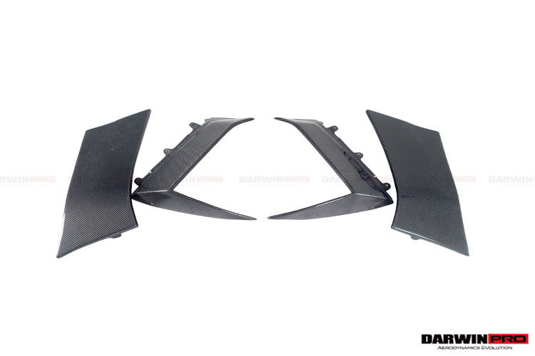 DarwinPRO 2011-2016  Lamborghini Aventador LP700 Coupe BKSS Style Carbon Fiber Quarter Panel Fender Side Vent Air Intake Cover Trim