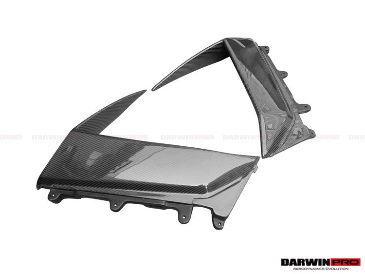 DarwinPRO 2011-2016  Lamborghini Aventador LP700 Coupe BKSS Style Carbon Fiber Quarter Panel Fender Side Vent Air Intake Cover Trim