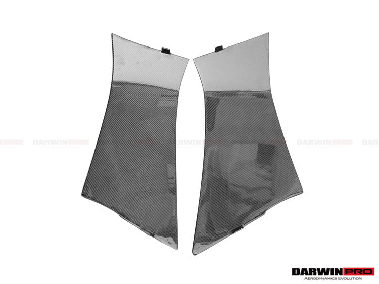 DarwinPRO 2011-2016  Lamborghini Aventador LP700 Coupe BKSS Style Carbon Fiber Quarter Panel Fender Side Vent Air Intake Cover Trim