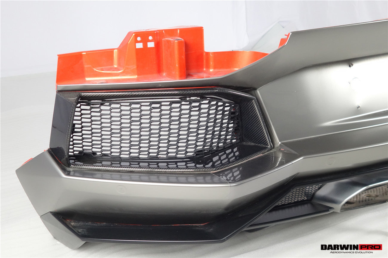 DarwinPRO 2011-2016 Lamborghini Aventador LP700 Coupe & Roadster Carbon Fiber Rear Bumper Grille