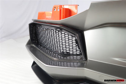 DarwinPRO 2011-2016 Lamborghini Aventador LP700 Coupe & Roadster Carbon Fiber Rear Bumper Grille