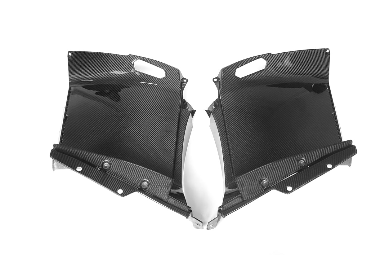Panel de fibra de carbono para guardabarros, entrada de aire, ventilación lateral interior, Lamborghini Aventador LP700 Coupé OEM (2011-2016)