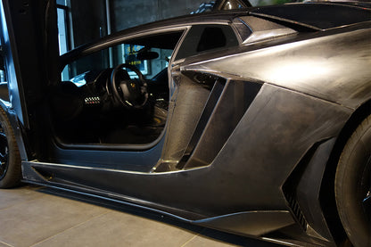 Panel de fibra de carbono para guardabarros, entrada de aire, ventilación lateral interior, Lamborghini Aventador LP700 Coupé OEM (2011-2016)