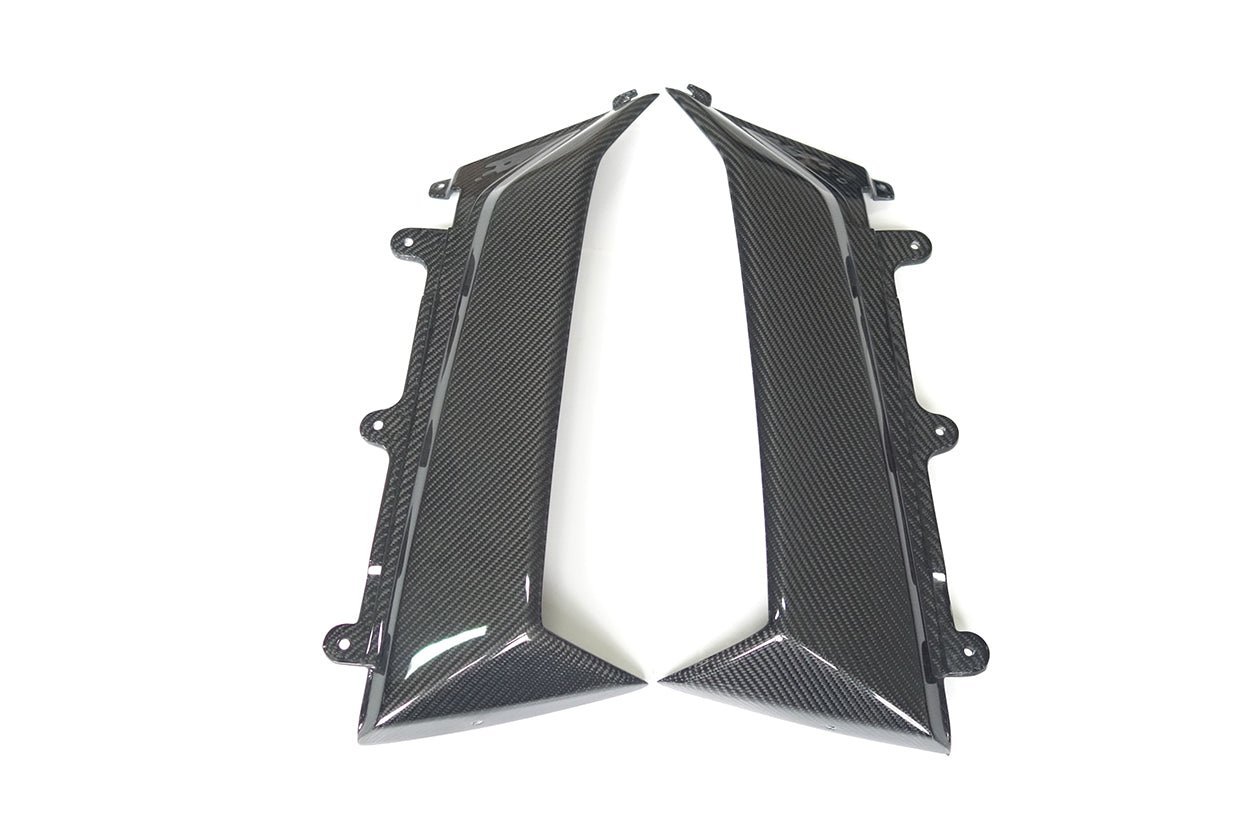 DarwinPRO 2011-2016 Lamborghini Aventador LP700 Coupe OEM Carbon Fiber Quarter Panel Fender Air Intake Side Vent Cover Trim Outside Replacement