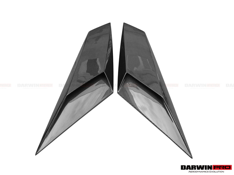 DarwinPRO 2011-2016 Lamborghini Aventador LP700 Coupe & Roadster BKSS Style Carbon Fiber Rear Side Scoops