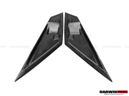 DarwinPRO 2011-2016 Lamborghini Aventador LP700 Coupe & Roadster BKSS Style Carbon Fiber Rear Side Scoops
